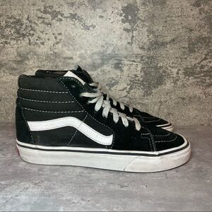 Vans Sk8 Hi Sneakers Womens sz 6.5 (black/white)